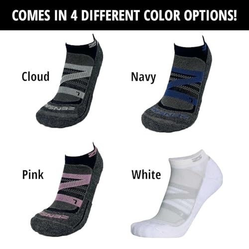 Zensah Wool Running Socks - Soft Cushioned Merino Wool, Moisture Wicking, Anti-Blister - Athletic Socks, Trail Socks4