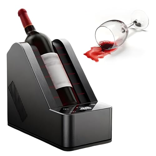 Enfriador de vino eléctrico, botella individual rápida de 750 ml, control de pantalla táctil, temperatura ajustable de 0 ~ 20 ℃, ideal para camping, fiestas y uso doméstico