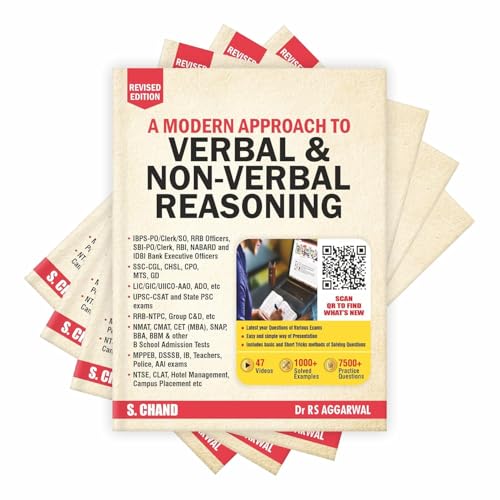 Image of A Modern Approach to Verbal & Non - Verbal Reasoning By RS Aggarwal | English Edition | New Revised Edition