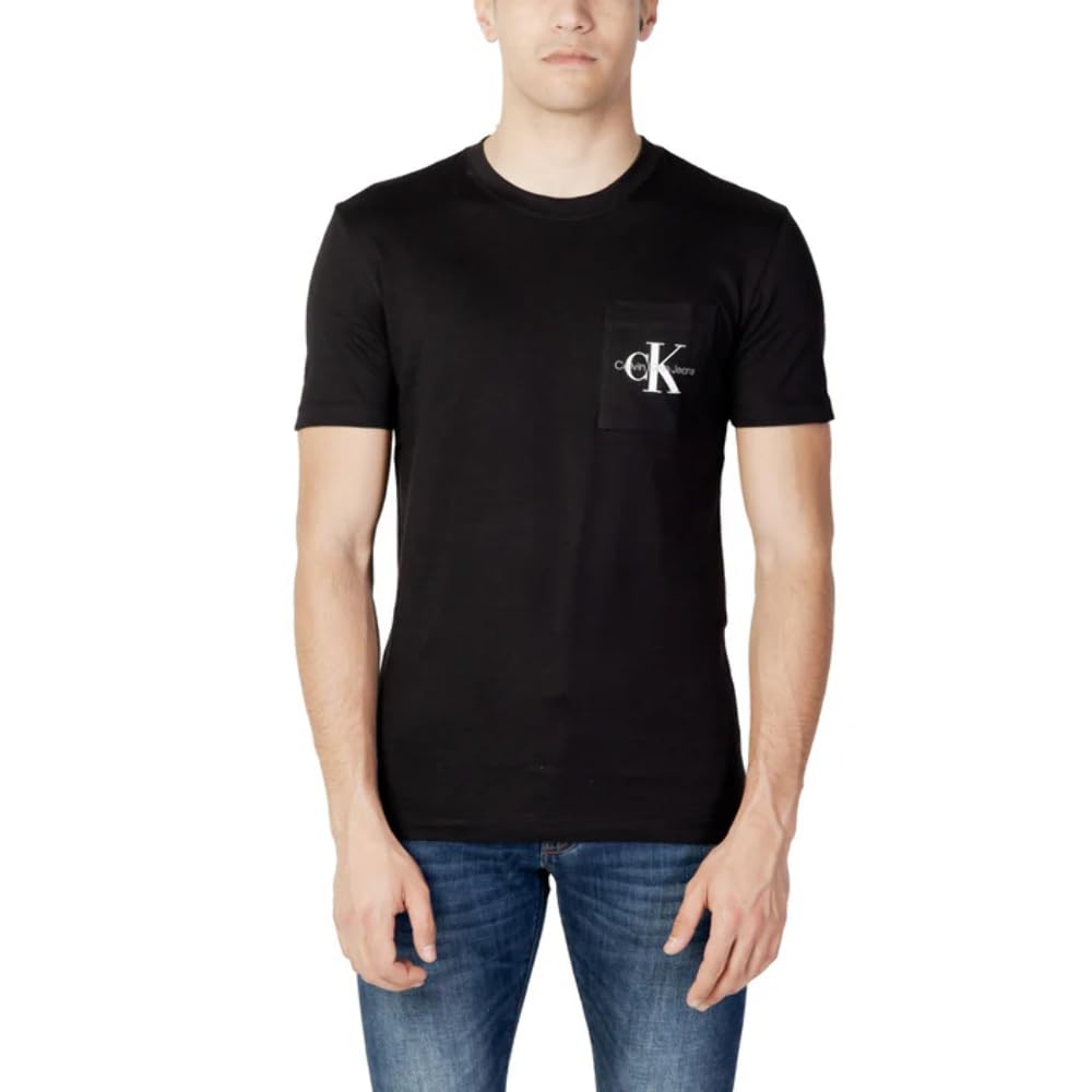 Calvin Klein Jeans Hombre Camiseta Manga Corta Core Monologo Cuello Redondo