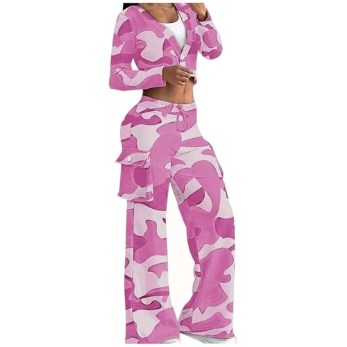 Survêtement sportswear coton femme avec pantalon fluide et haut zippé