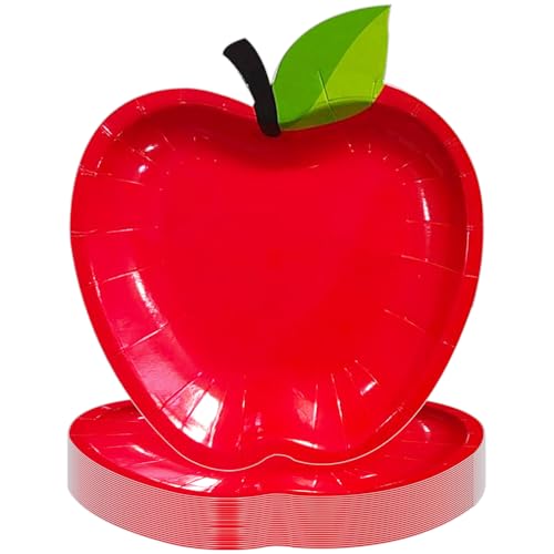 50Pcs Christmas Back to School Red Apple Paper...