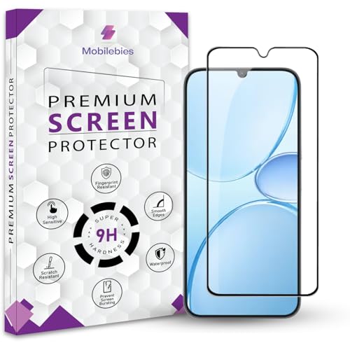 Image of Premium Tempered Glass Screen Protector Guard For Realme Narzo 100 Lite 5G (6.8 Inch, Pack of 1) | Edge to Edge Coverage With Easy to installation kit