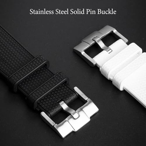 Image of Silicone Rubber Bands for Omega X Swatch Moonswatch Watch Strap 20mm Curved End Weave Style Premium Silicone Rubber Replacement Strap Women Men,for Omega Swatch Moonswatch Speedmaster