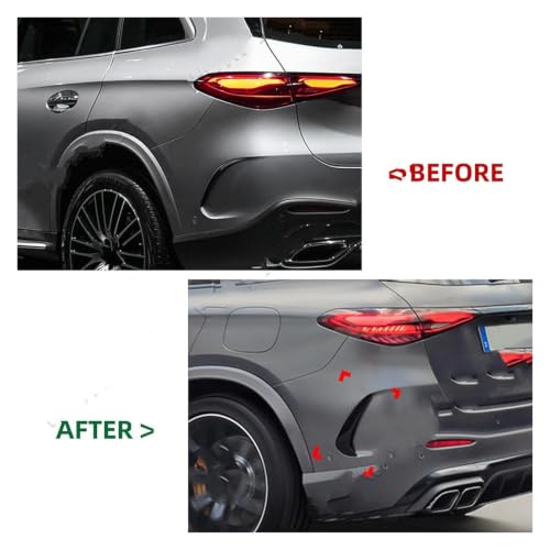 Parachoques trasero Benz GLC X254 AMG protector contra arañazos con alerón 3