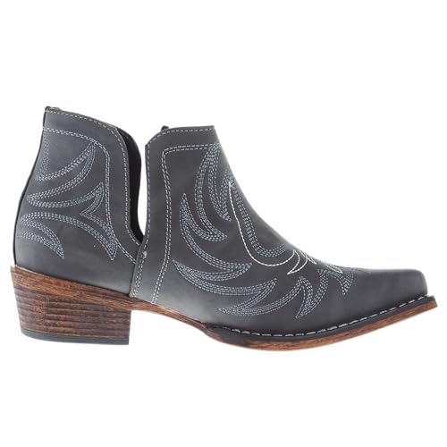 ROPER® Ava Women Boots for Leisure and Adventure – Faux Leather Upper – Man-made Lining – Stacked Heel Black 3 9 M4