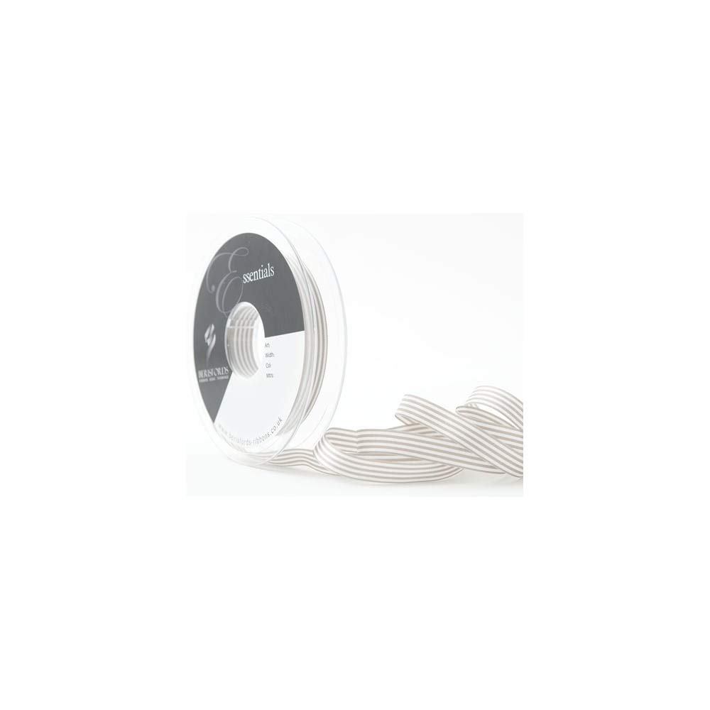 Berisfords Stripes, Polyester, Grey, 10.4 x 10.4 x 1.2 cm