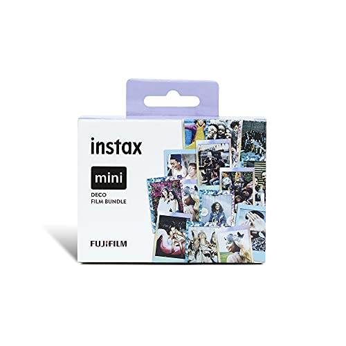 Instax FujifilmMini filmPack- Deco 30 Fotos: Confetti, Blue y