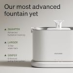 PETLIBRO Upgrade Cat Water Fountain Stainless Steel Tray, Dockstream 2 Cat Fountain Indoor, 3L/101oz Auto Cat Fountains for Drinking, App Monitoring Pet Water Fountain Dog, 5G WiFi Cat Water Dispenser - Image 4