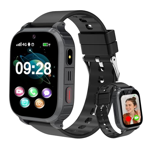 Reloj Inteligente Niño 4G, IP68 Smartwatch Niños con GPS y Llamadas, SOS,...