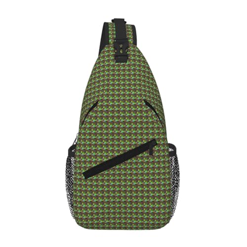 Mochila diagonal de senderismo Red Eyes Tree Frogs transpirable