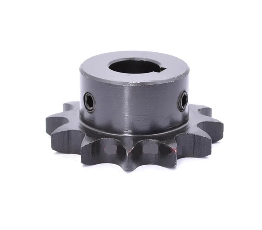 Roue de pignon d'entraînement Industriel 10T-20T 08B, 45#, engrenage for chaîne en Acier 10 11 12 13 14 15 16 17 18 19 20 Dents, alésage de clavette 10-35mm, 1 pièce(20mm (Keyway 6mm),13 T