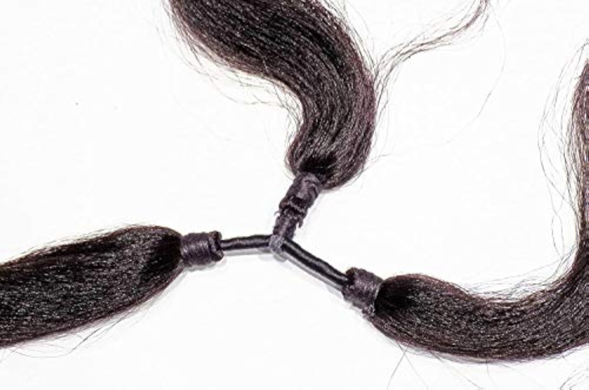 Combo of Dark Brown Hair Extensions and Accessories