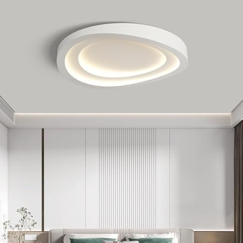 Plafonnier LED 40cm tricolore dimmable design rond moderne - 4