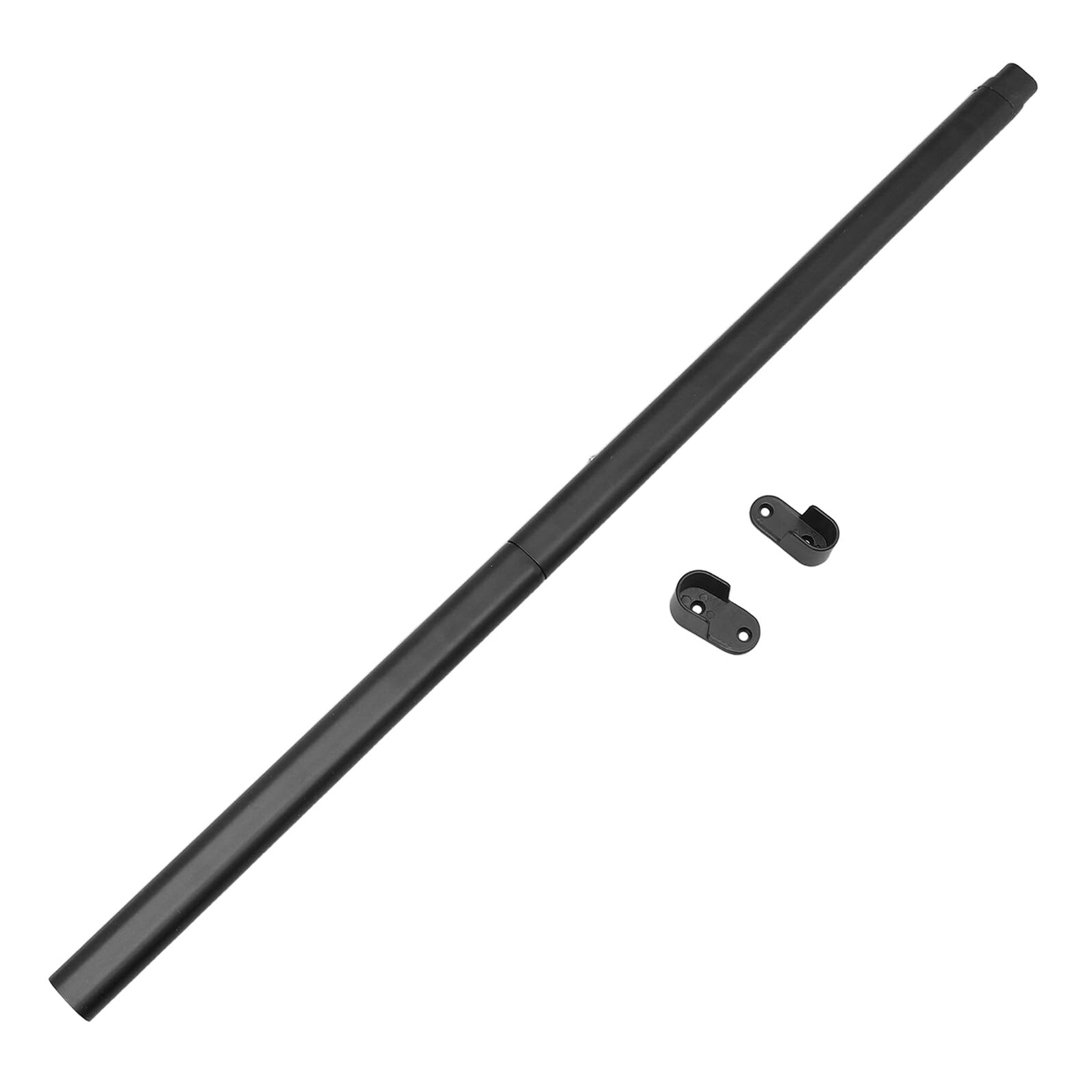Barre de penderie télescopique noire ovale pour organiser votre dressing moderne
