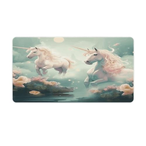 Grand tapis de souris licorne : parfait pour l'organisation du bureau à la maison et l'université