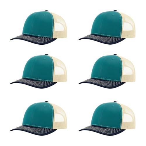 Richardson 112 Classic Six-Panel Adjustable Snapback Trucker Cap | Bulk Packs Available