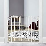 エルフ ベビー(Fairy Baby) ベビーゲート 取付幅86-98cm 高さ78cm 階段上 突っ張り式 オートクローズ機能 扉開閉式 赤ちゃん ゲート バリアフリー 柵 拡張付き ホワイト