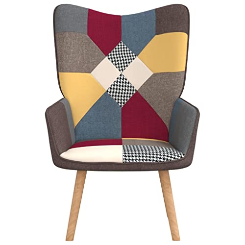 Fauteuil de salon en patchwork pour créer un coin lecture cosy
