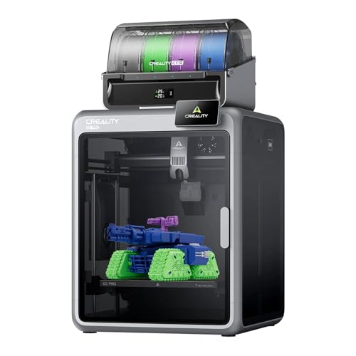Creality K2 Pro Combo Imprimante 3D avec CFS – Impression multicolore, vitesse maximale de 600 mm/s, nivellement automatique, double caméra IA, chauffage actif de l'enceinte et grand espace de