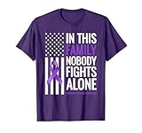 This Family Nobody Fights Alone Pancreatic Cancer Awareness T-Shirt