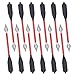 6.25 Inch Aluminum Crossbow Bolts Set with Sharp Metal Tip 50-80LB Mini Archery Crossbow Arrows for Shooting Target Practice Small Hunting Game (12pcs, Red)