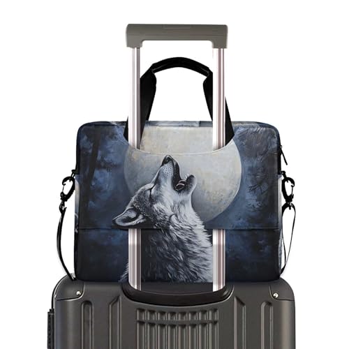Maletín portátil para laptop ALAZA Wolf Moon 13-15.6 pulg miniatura 3