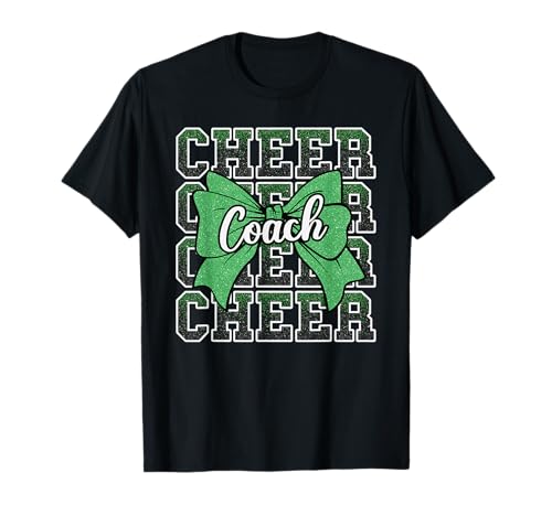 Green Funny Sport Loud Proud Cheer Coach Dad Father's Day T-Shirt
