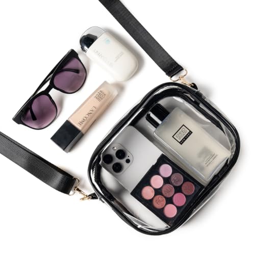 Image of TOBVZOO Clear Bag Stadium Approved, Crossbody Transparent Bag for Concerts Sports Events, Purses for Men & Women