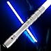 38.2 Inch Dueling Lightsaber,FX LED Light Saber,Metal Hilt,Replaceable Blade,4 Modes Sounds,Blaster,Rechargeable,Age 6 7 8 9 10 11 12 13 14 Kids Toys,Cosplay,Brithday Gift(Skywalker-Blue)