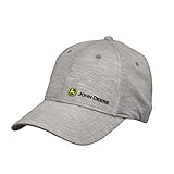 Echa un vistazo a este sombrero súper cómodo de John Deere, hecho de material de rendimiento que absorbe la humedad; hecho de 95% poliéster y 5% elastano.