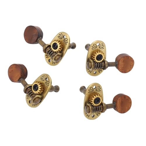 2L2R Ukulele Tuning Peg,Metal Rosewood Elegant Ukulele Machine Head Ukulele Diy Parts with Mounting Screws for 4 String Instruments - Image 3