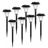Twinkle Star Solar Path Lights Solar Garden Lights Outdoor LED Solar Landscape Lights Outdoor Garden Lights (8 Pack)