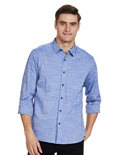 Image of Max Men's Cotton Regular Fit Solid Smart Casual Shirt