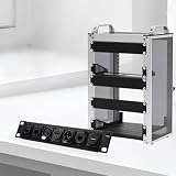 GeeekPi Płyta montażowa rack 10 cali 1U 7 otworów typu D panel krosowy do szaf sieciowych/serwerowych DeskPi RackMate T1/T0/T2