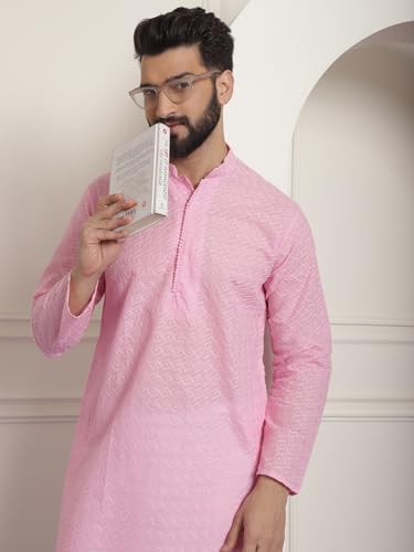 Image of SOJANYA Men's Silk Blend Regular Fit Casual (Since 1958 Woven Design Kurta with Churidar & Embroidered Nehru Jacket
