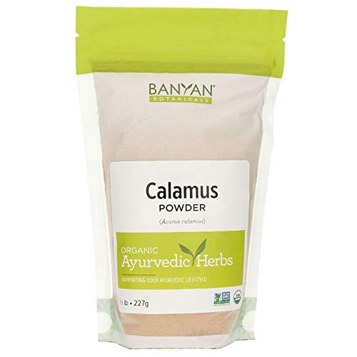Banyan Botanicals Calamus Powder - Certified Organic, 1/2 Pound - Acorus Calamus - Highly Aromatic herb That is Used externally to Help Remove Massage Oil*