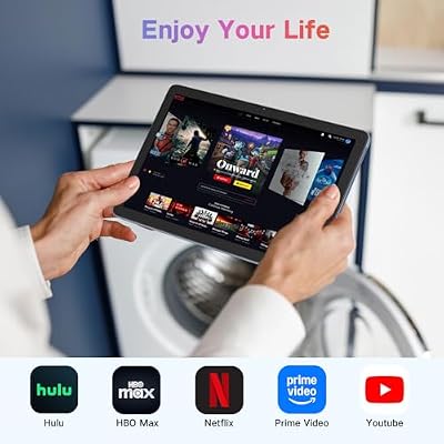 Tablet, Android 15 Tablets 10 inch with 12GB RAM+128GB Storage+2TB TF Card Expand, Octa-Core, 1280*800 HD Touch Screen Computer Tablet, 8-10H Long-lasting Battery Life,Wi-Fi & BT 5.0,Gray Blue