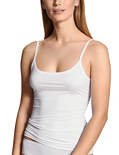 Preisvergleich Produktbild CALIDA Damen Eco Sense Spaghetti-Top Unterwäsche, Weiß, 40-42