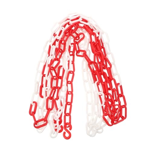 POPETPOP 5m Chaîne De Sécurité Plastique Signalisation Routière Barrière De Foule Chaîne De Délimitation Attention