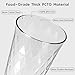 Freshmage 8 Pack 20 oz Unbreakable Plastic Drinking Glasses, All-Clear Reusable Drinking Cups- BPA Free, Dishwasher & Microwave Safe, Stackable Tumblers for Home, Outdoor, Camping, Picnic, Pool