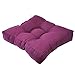 Poduszka do medytacji na zewnątrz, duża poduszka podłogowa Tatami, miękkie antypoślizgowe podkładki na krzesła, poduszka do siedzenia w jednolitym kolorze, zagęszczony kwadrat (ciemnofioletowy 50x50x10cm)