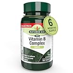 Natures Aid Vitamin B Complex 180 Tablets – High Potency – Supports Energy Metabolism, Nervous System, Brain & Immune Function – Vegan, Gluten Free, Non-GMO – Overall Wellbeing Supplement