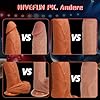 HIVEFUN Dildo Dick Diloschwanz für frauen, Realistischer Dildos Groß Dicker Diloschwanz für Männer Vibration für Frauen, 22cm Big Analdildos XXL Vibrator mit Saugnapf Sexspielzeug für Frauen Solo #5