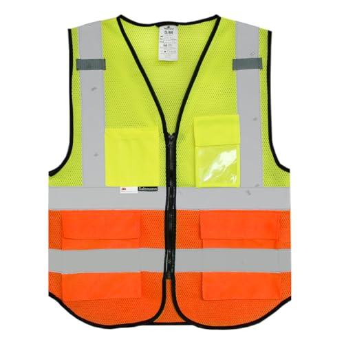 Salzmann Warnweste | 12 Farben & 5 Größen | Hergestellt mit 3M Reflektierendem Material