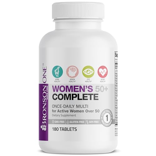 Bronson ONE Daily Women’s 50+ Complete Multivitamin Multimineral, 180 Tablets - Image 6