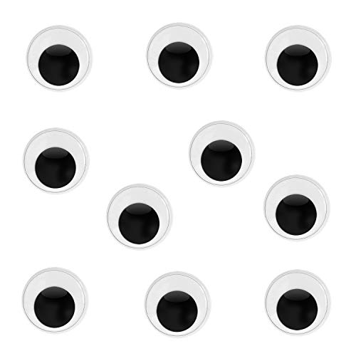 WeAreAwesome Lot de 10 yeux mobiles - 15 mm - Pour bricoler