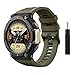 Produktbild MoKo Armband Kompatibel mit Amazfit T-Rex 2 Outdoor Smartwatch, Weiches Silikon Sport Ersatzarmband Wasserdichtes Uhrenarmband mit einem Metallwerkzeug, Dunkel Tarn