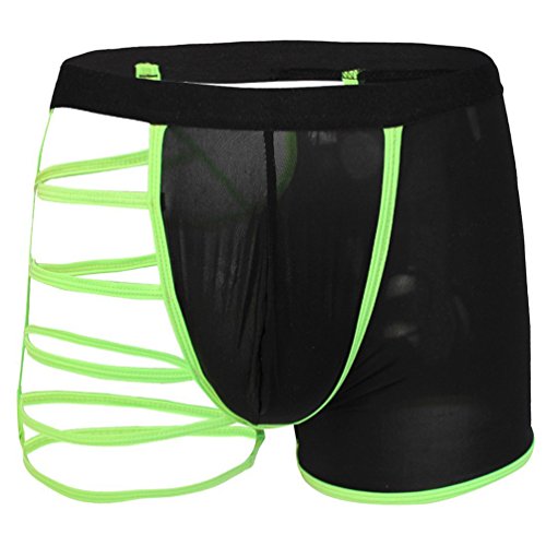 Mendove Men's Sexy Hollowed Mesh Boxer Briefs Underwear3