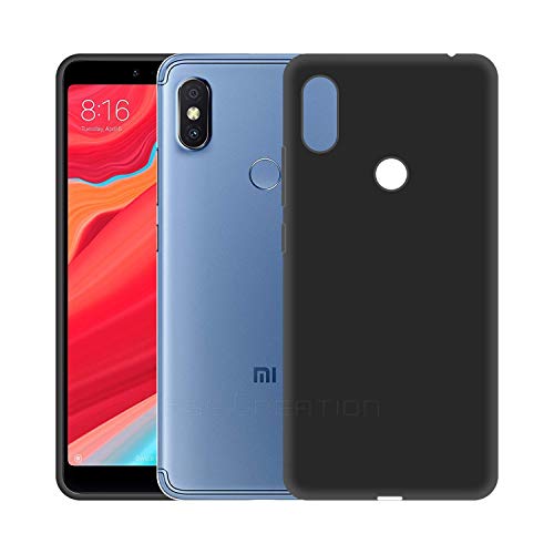 Image of Case Creation Luxurious OG Series for Xiaomi RedmiY2 Case Cover,Anti-Dirty Slim Case Frosted Matte Cute Candy TPU Raised Bezel (Splash of Color) Back Cover for Redmi Y2 -Black